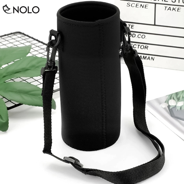 Túi Đựng Bình Giữ Nhiệt Có Dây Đeo Cho Bình Có Dung Tích Dưới 1000ml Đường Kính Đáy 8cm Chất Liệu Vải Poly Co Giãn Tốt