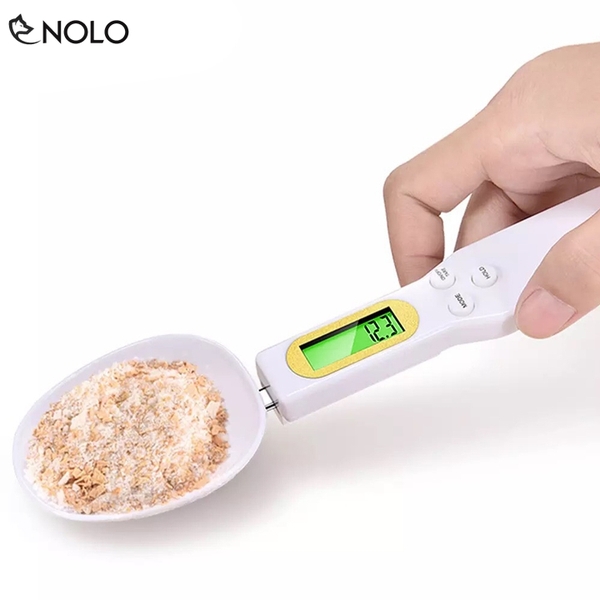 Muỗng Cân Đong Gia Vị Nguyên Liệu Làm Bánh Màn Hình LCD Model CX500 Hỗ Trợ 0.1Gr Đến 500Gr Với 4 Đơn Vị Gr Oz Gn Ct Dùng Pin CR2032