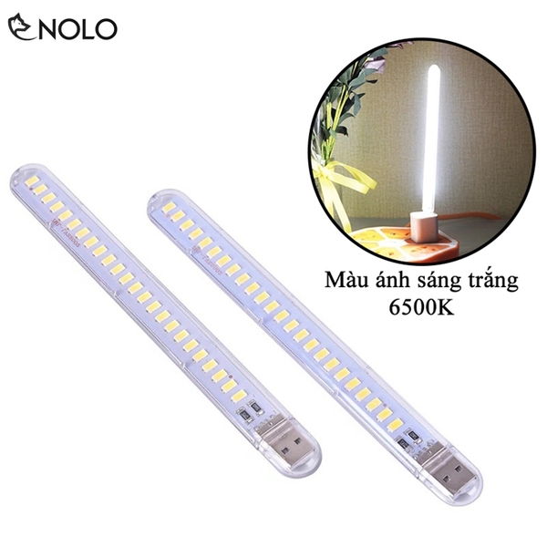 Combo 2 Đèn Led 24 Bóng Siêu Sáng Màu Ánh Sáng 6500K Trắng Dùng Nguồn USB Công Suất 12W