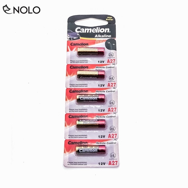 Combo 5 Viên Pin Dung Lượng Cao Camelion 12V Model A27 Sử Dụng Cho Cửa Cuốn Remote Máy Đo Huyết Áp Tông Đơ Máy Cạo Râu