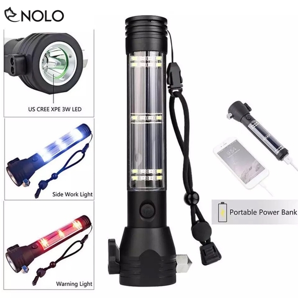 Đèn Pin Sạc Sinh Tồn Chống Nước Model MT08 Chip Led Cree XPE Có 11 Chức Năng
