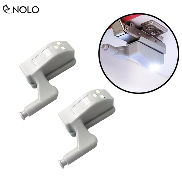 Combo 2 Đèn Led 3 Bóng Chốt Nhấn Thả Tự Động Sáng Tắt Gắn Cửa Tủ Cửa Ngăn Kéo Công Suất 1W Dùng Nguồn Pin 12V