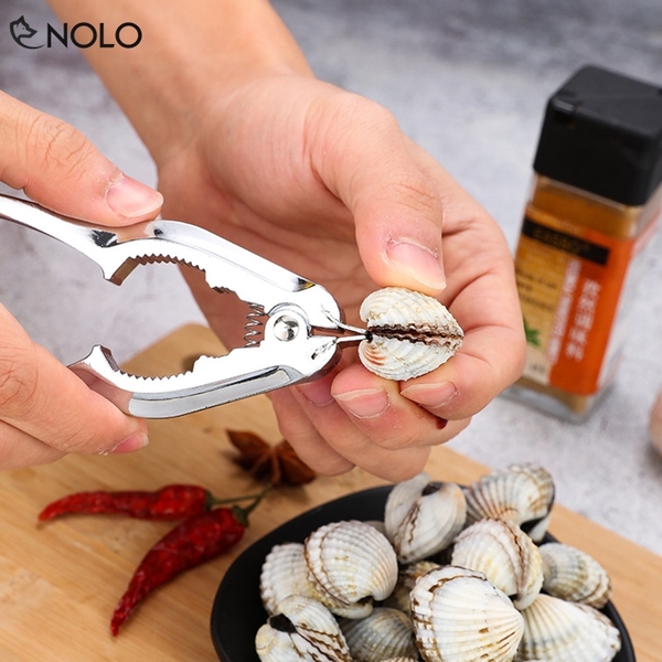 Dụng Cụ Chế Biến Kìm Tách Vỏ Óc Hải Sản Kiêm Kìm Tách Quả Óc Chó Cua Ghẹ Chất Liệu Hợp Kim