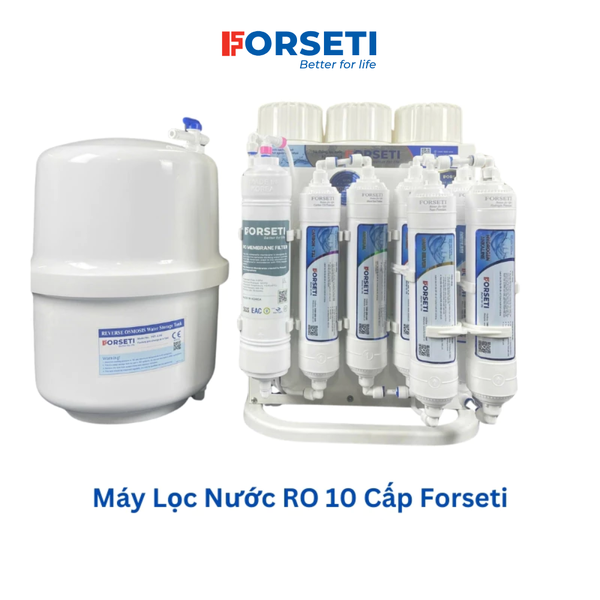 Máy lọc nước để gầm Forseti 10 cấp Model FWP-888-X10. Màng RO nhập khẩu Hàn Quốc bảo hành chính hãng 24 tháng