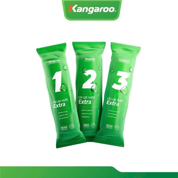 Bộ Lõi Lọc KANGAROO Số 1-2-3 Chính Hãng - Giá 3 lõi lọc chỉ 98K