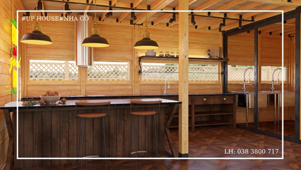 Thiết kế nhà gỗ thông gió