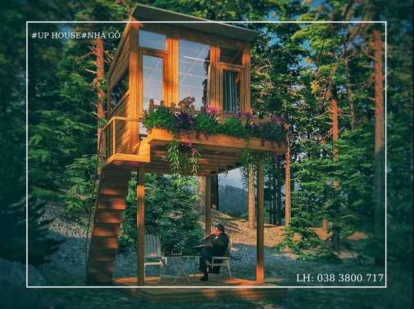nhà gỗ mô đun