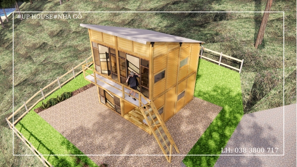 mẫu nhà trên sườn đồi dốc đẹp