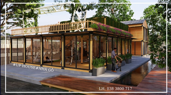 nhà gỗ lắp ghép 100 triệu cao cấp