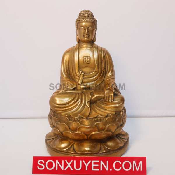 Phật di đà đồng cao 20 cm, rộng 10 cm