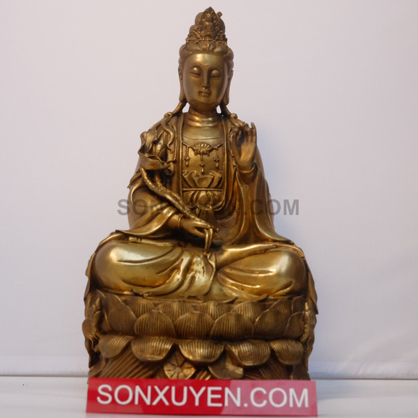 Phật thế chí đồng cao 30 cm, rộng 16 cm