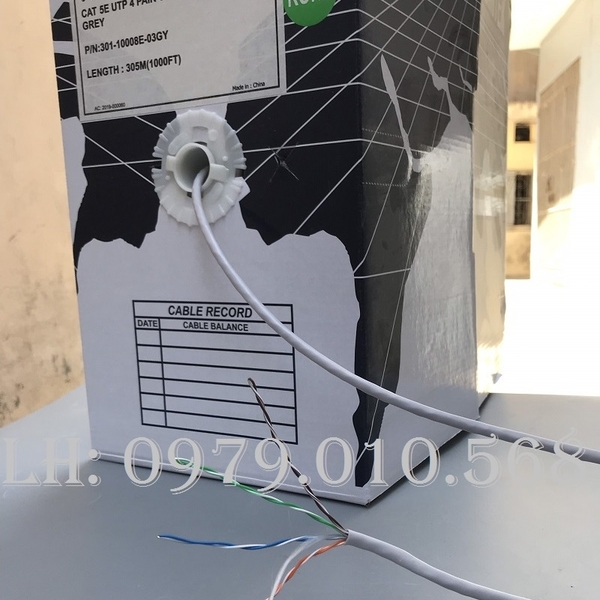 Cáp mạng Alantek Cat5e UTP 4-pair Part Number: 301-10008E-03GY