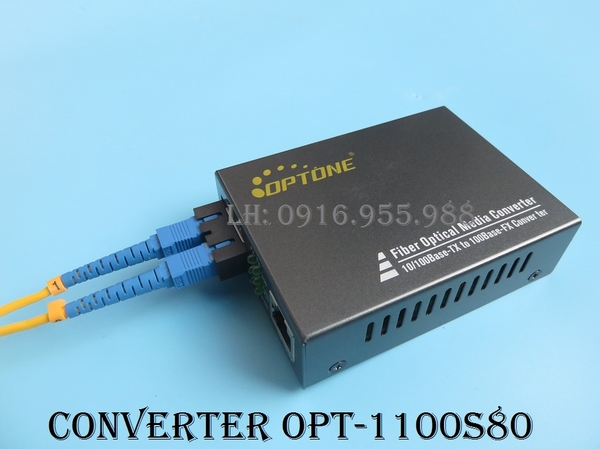 Converter quang điện Singlemode 100M OPT-1100S80