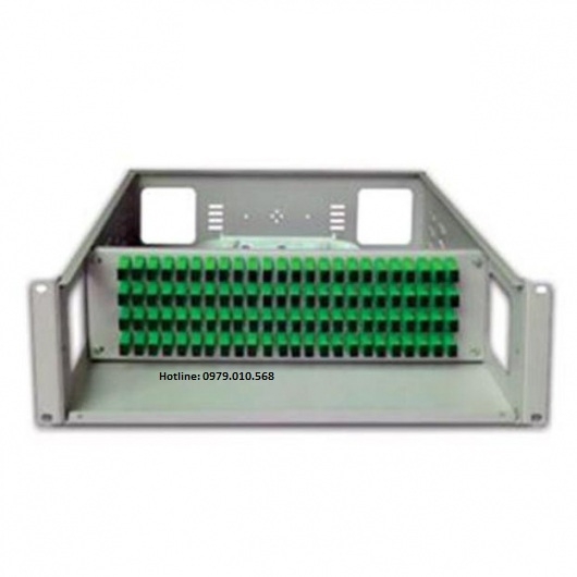 Hộp phối quang ODF 96Fo lắp tủ rack 19″ trong nhà FULL phụ kiện