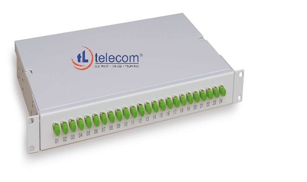 TL telecom sản xuất hộp phối quang ODF 24Fo (24 sợi, 24 core, 24 cổng) trong nhà chuẩn SC-APC