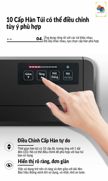 Máy hút chân không HTG-P290AD – Phiên bản quốc dân, KHÔNG KÉN TÚI