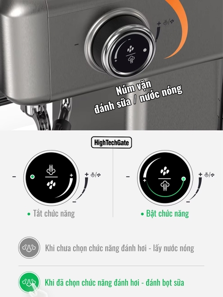 Máy pha cà phê espresso CF05 PRO chuyên nghiệp toàn diện DIY, giảm áp tự động an toàn nâng cấp