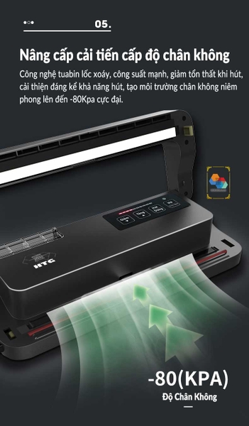 Máy hút chân không HTG-P290AD – Phiên bản quốc dân, KHÔNG KÉN TÚI