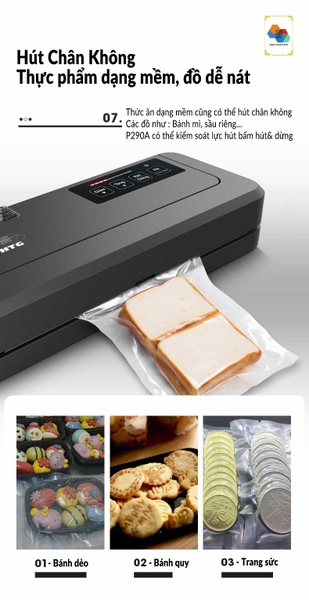 Máy hút chân không HTG-P290AD – Phiên bản quốc dân, KHÔNG KÉN TÚI