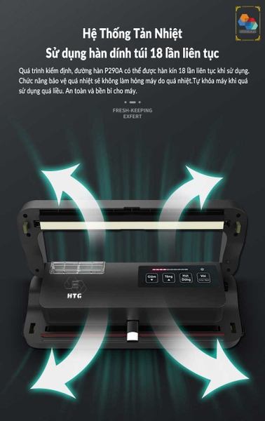 Máy hút chân không HTG-P290AD – Phiên bản quốc dân, KHÔNG KÉN TÚI