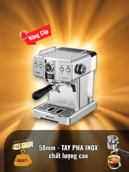 Máy pha cà phê espresso CF05 PRO chuyên nghiệp toàn diện DIY, giảm áp tự động an toàn nâng cấp