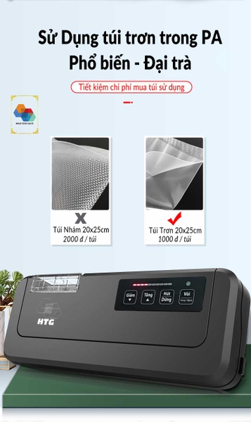 Máy hút chân không HTG-P290AD – Phiên bản quốc dân, KHÔNG KÉN TÚI