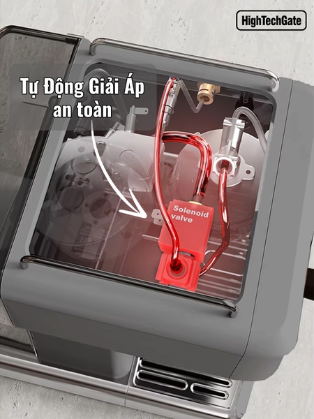 Máy pha cà phê espresso CF05 PRO chuyên nghiệp toàn diện DIY, giảm áp tự động an toàn nâng cấp