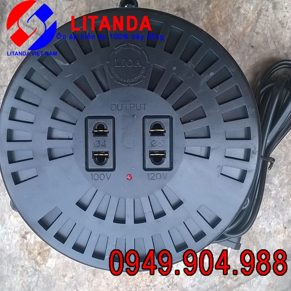 Ổn áp Lioa Tròn Sử Dụng Biến Áp 220V 110V 120V 100V LITANDA DÂY ĐỒNG