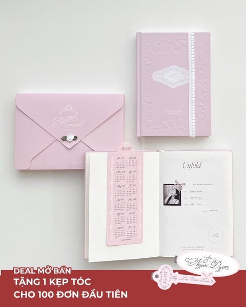 Sổ Planner 2027 14 tháng layout basic Framework Planner Ren Hồng