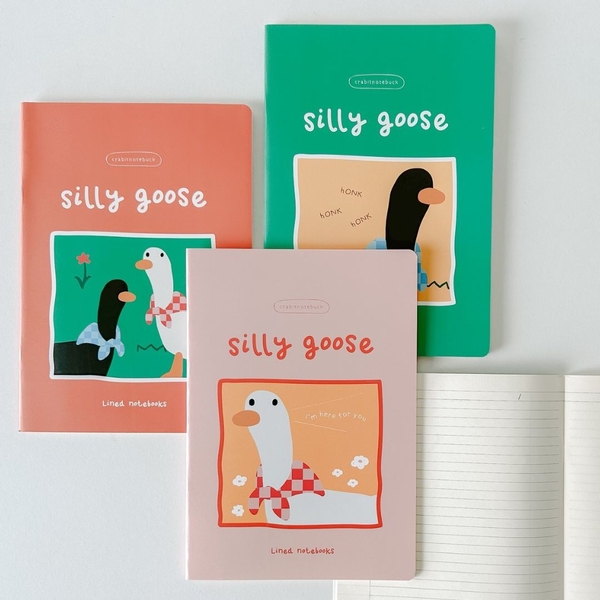 3 Vở kẻ ngang 80 trang Silly Goose