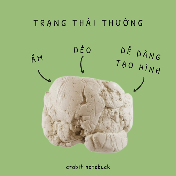 500g Đất sét tự khô - Crabit Air Dry Clay