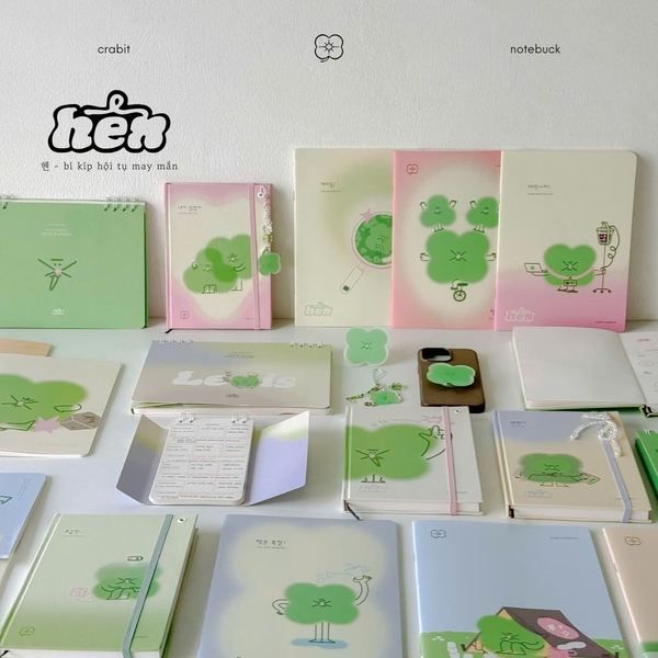 Sổ tay A5 grid 130gsm 128 trang - Hên an ủi