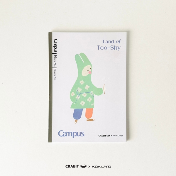 Vở B5 kẻ ngang 80 trang Thỏ - Crabit x Kokuyo - Land of Too-Shy