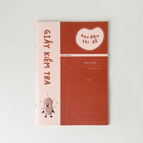 Giấy kiểm tra Học đậu Thi Đỗ - Đậu phộng đỏ