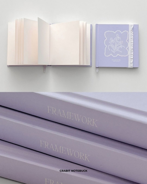 Sketchbook vuông mini 190gsm 80 trang Ren Framework