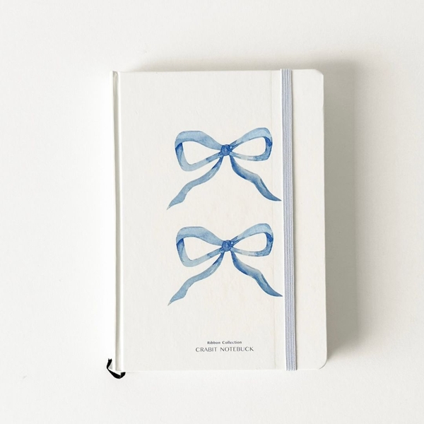 Sổ grid A5 Ribbon Collection Nơ Xanh