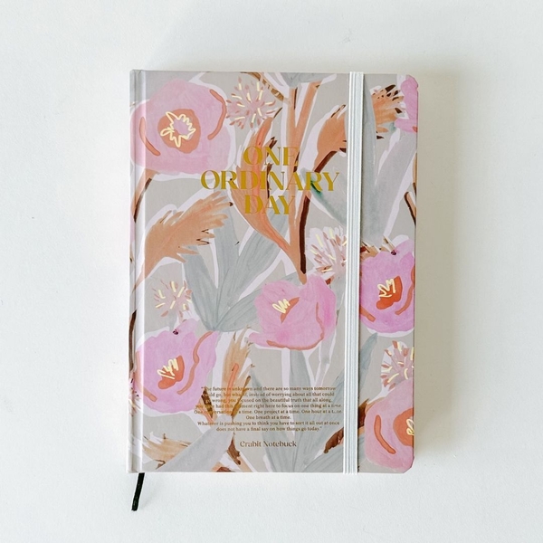 Sổ lịch 2024 planner lập kế hoạch 12 tháng Crabit One Ordinary Day - Buttercup nhũ