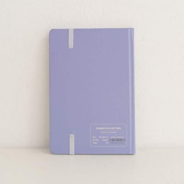 [Tặng kèm sticker] Sổ tay dotgrid bỏ túi Gummy Collection - Bean Xanh tím