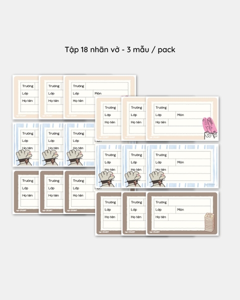 Tập 18 nhãn vở Crabit - Trộm vía