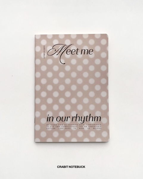 Vở kẻ ngang 100 trang 80gsm Chấm bi - Nâu nhạt