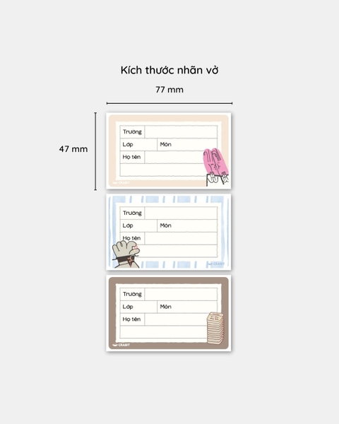 Tập 18 nhãn vở Crabit - Trộm vía