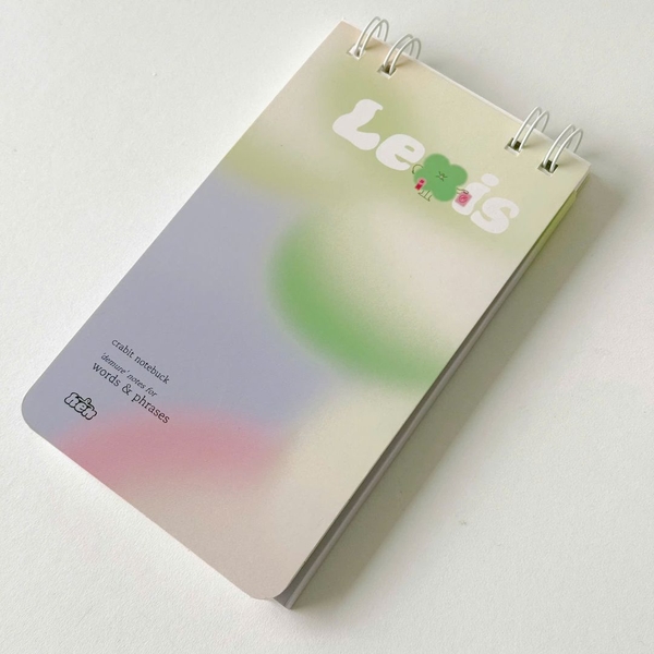 Sổ học từ Handy ruột kẻ ngang 90 trang học 360 từ - Hên Gradient