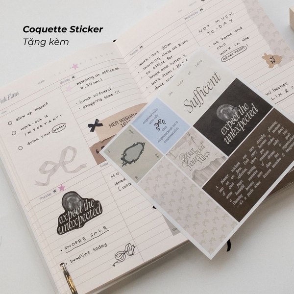 [Limited] Sổ lịch Planner 2025 - Coquette Limited Edition - 14 Months