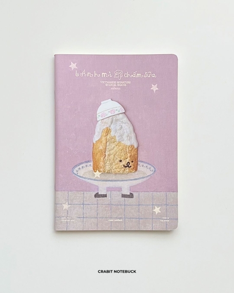 Vở kẻ ngang 70gsm 120 trang Miếng - Bành mỳ chấm sữa