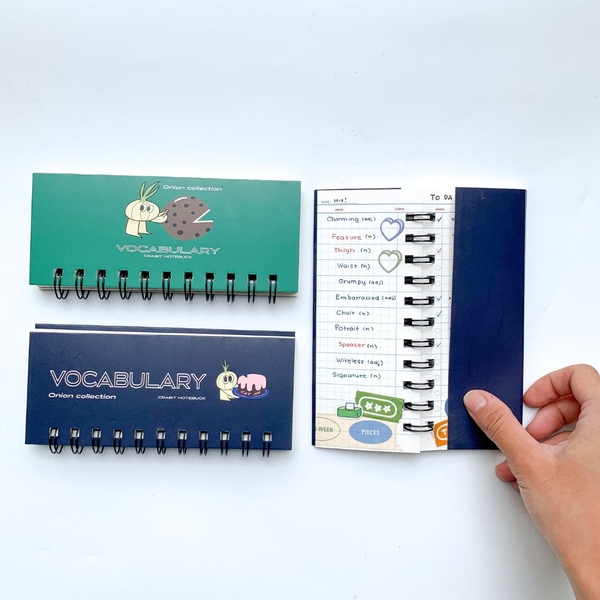 Sổ học từ vựng bỏ túi - Onion Xanh biển