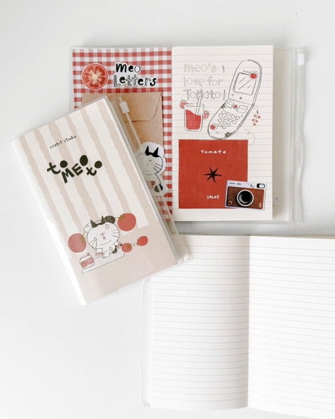 Sổ tay handy kẻ ngang bìa mềm 130gsm Tomeoto Gym Sọc