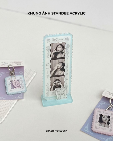 Khung ảnh standee để bàn Ren Framework - Photo strip 3 ảnh