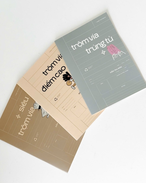 Giấy kiểm tra kẻ ngang Trộm vía - Siêu Trộm Vía