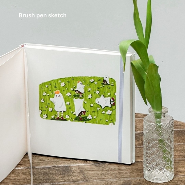 Sketchbook Vuông 190gsm - Thought Xanh Biển