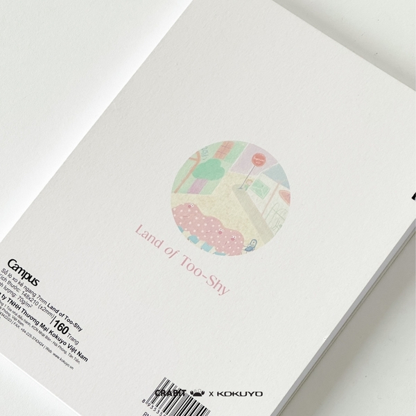 Sổ lò xo A5 kẻ ngang 160 trang Netizen - Crabit x Kokuyo - Land of Too-Shy